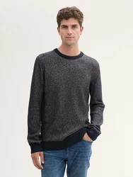 TOM TAILOR Strickpullover Strickpullover navy / mint / rot