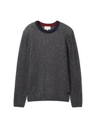 TOM TAILOR Strickpullover Strickpullover navy / mint / rot