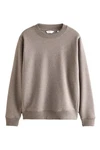 Next Sweatshirt Premium Jersey-Pullover Rundhalspullover Braun/Grau/Beige/Khaki/Lila