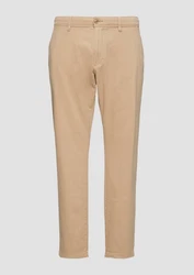 s.Oliver Stoffhose Regular Fit Strukturierte Chino Garment Dye Beige/Khaki/Braun