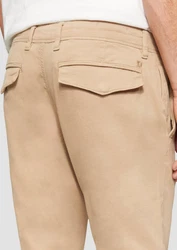 s.Oliver Stoffhose Regular Fit Strukturierte Chino Garment Dye Beige/Khaki/Braun