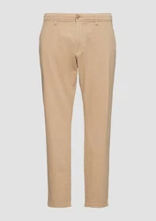 s.Oliver Stoffhose Regular Fit Strukturierte Chino Garment Dye Beige/Khaki/Braun