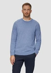 s.Oliver Strickpullover mit Raglanärmeln Blau/Hellblau/Grau
