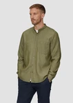 s.Oliver Langarmhemd Regular Fit mit Stehkragen Dunkelgrün/Khaki/Grün