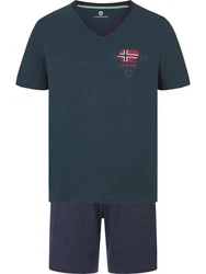 Jan Vanderstorm Shorty EDIN (Set, 2-teilig) Dunkelblau/Blau/Dunkelgrün