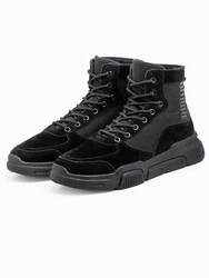 OMBRE Herren-Sneakerboots Schwarz