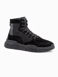 OMBRE Herren-Sneakerboots Schwarz