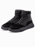 OMBRE Herren-Sneakerboots Schwarz