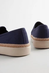 Next Netz-Espadrilles Espadrille Blau/Dunkelblau