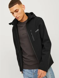 Jack & Jones Softshelljacke JJTAYLOR Schwarz/Grau