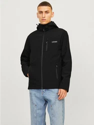 Jack & Jones Softshelljacke JJTAYLOR Schwarz/Grau
