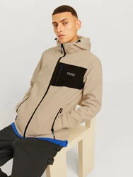 Jack & Jones Softshelljacke JJTAYLOR Beige/Khaki