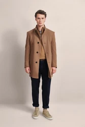 bugatti Kurzmantel mit Westenfake Braun/Beige