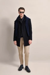 bugatti Kurzmantel mit Westenfake Dunkelblau/Schwarz/Hellblau