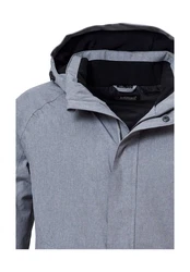 KILLTEC Outdoorjacke 'KOW 4' Grau/Dunkelblau/Hellgrau