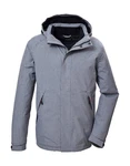 KILLTEC Outdoorjacke 'KOW 4' Grau/Dunkelblau/Hellgrau