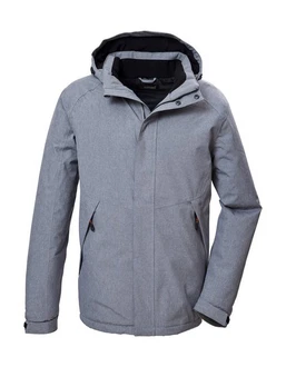 KILLTEC Outdoorjacke 'KOW 4' Grau/Dunkelblau/Hellgrau