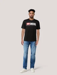 Diesel T-Shirt SPLASH LOGO Regular Fit Rot/Schwarz/Beige/Braun