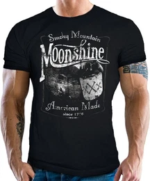T-Shirt fr Hotrod US-Car Muscle-Car Fans: Moonshine