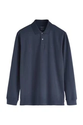 Next Langarm-Poloshirt 