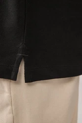 Next Langarm-Poloshirt Schwarz
