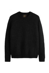 Next Rundhalspullover Regular Fit Schwarz