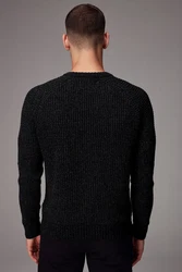 Next Rundhalspullover Regular Fit Schwarz