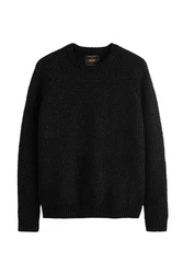 Next Rundhalspullover Regular Fit Schwarz