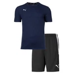 PUMA T-Shirt Herren Finisher Set - Teamliga Training Shorts Dunkelblau