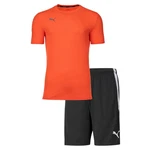 PUMA T-Shirt Herren Finisher Set - Teamliga Training Shorts Orange/Rot