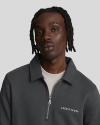 Lyle & Scott Sweatshirt Mit Stehkragen Half Zip Dunkelgrau/Dunkelblau/Grau
