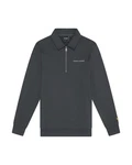 Lyle & Scott Sweatshirt Mit Stehkragen Half Zip Dunkelgrau/Dunkelblau/Grau