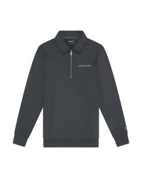 Lyle & Scott Sweatshirt Mit Stehkragen Half Zip Dunkelgrau/Dunkelblau/Grau
