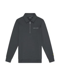 Sweatshirt Herren, 100% Baumwolle, Half Zip