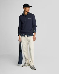 Lyle & Scott Sweatshirt Mit Stehkragen Half Zip Dunkelblau