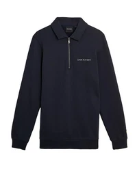 Lyle & Scott Sweatshirt Mit Stehkragen Half Zip Dunkelblau