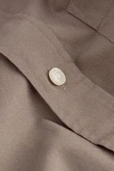 Next Langarmhemd Oxford Slim Fit Braun/Khaki/Beige