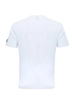 Schietwetter T-Shirt Herren Fabian Weiß/Dunkelblau/Creme