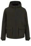 WE Fashion Hybridjacke Dunkelgrün/Khaki