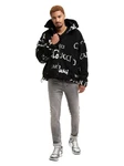 CARLO COLUCCI Sweatjacke DelBuono Schwarz/Creme/Hellblau/Rot/Grau