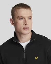 Lyle & Scott Sweatshirt 1/4 Zip Herren Grün/Schwarz