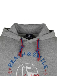 Schietwetter Kapuzenpullover Herren Hoodie Haifisch Klaus Orange/Silber/Lila/Braun