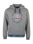 Schietwetter Kapuzenpullover Herren Hoodie Haifisch Klaus Orange/Silber/Lila/Braun