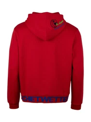 Schietwetter Kapuzenpullover Herren Hoodie Haifisch Klaus Rot