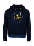 Schietwetter Kapuzenpullover Herren Hoodie Haifisch Klaus Orange/Dunkelblau/Hellblau