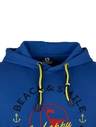 Schietwetter Kapuzenpullover Herren Hoodie Haifisch Klaus Blau/Hellblau/Dunkelblau/Orange
