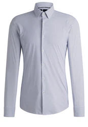 BOSS Langarmhemd P-HANK Grau/Hellblau/Fliederfarben/Blau