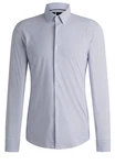 BOSS Langarmhemd P-HANK Grau/Hellblau/Fliederfarben/Blau
