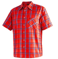 RennerXXL Funktionshemd Maier Sports Mauro Herren Trekkinghemd Rot/Orange/Dunkelrot