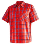 RennerXXL Funktionshemd Maier Sports Mauro Herren Trekkinghemd Rot/Orange/Dunkelrot